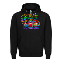 Black love gnome no bounds Zipper Hoodie - CowhideDigitalArt