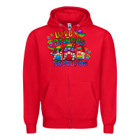 Red love gnome no bounds Zipper Hoodie - CowhideDigitalArt