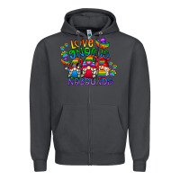 Smoke love gnome no bounds Zipper Hoodie - CowhideDigitalArt