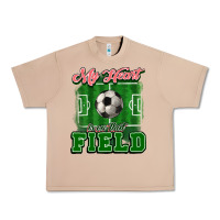 Burro My heart is on that court Soccer Urban Heavy Tee - HowdyJamesFarm