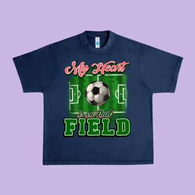 My Heart Is On That Court Soccer Urban Heavy Tee Designed By Howdyjamesfarm