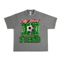 Tornado My heart is on that court Soccer Urban Heavy Tee - HowdyJamesFarm