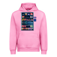 Fuchsia Pink Funny Costumes for Halloween Vending Machine Silvester Urban Hoodie - minhPixels