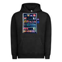 Pigment Black Funny Costumes for Halloween Vending Machine Silvester Urban Hoodie - minhPixels