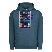 Pigment Midnight Navy Funny Costumes for Halloween Vending Machine Silvester Urban Hoodie - minhPixels
