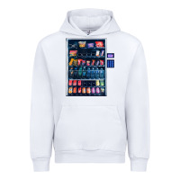 White Funny Costumes for Halloween Vending Machine Silvester Urban Hoodie - minhPixels