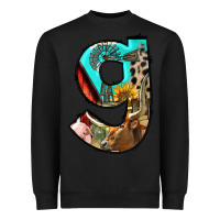 Black farm life alphabet lowercase letters g Heavyweight Sweatshirt - BundleAndBundleShop