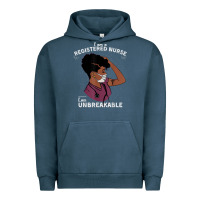 Pigment Midnight Navy Registered Nurse Gift Phenomenal Black Nurse Nursing Student Urban Hoodie - minhPixels