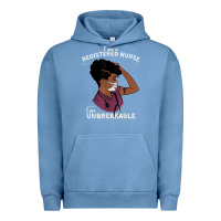 Pigment Pebble Blue Registered Nurse Gift Phenomenal Black Nurse Nursing Student Urban Hoodie - minhPixels