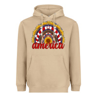 Mushroom america sunflower rainbow Heavyweight Hoodie - Artiststas