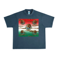 Midnight Navy Mexican Flag Urban Heavy Tee - RanaPortraitStore