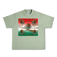 Oil Green Mexican Flag Urban Heavy Tee - RanaPortraitStore
