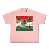 Salmon Mexican Flag Urban Heavy Tee - RanaPortraitStore
