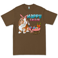 Cacao Happy Easter Bunny And Egg Basket Premium Tee - RanaPortraitStore