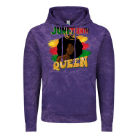 Cloud Purple juneteenth queen black woman afro queen Vintage Hoodie - CowGirlArtShop