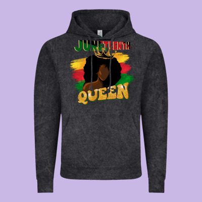 Juneteenth Queen Black Woman Afro Queen Vintage Hoodie Designed By Cowgirlartshop