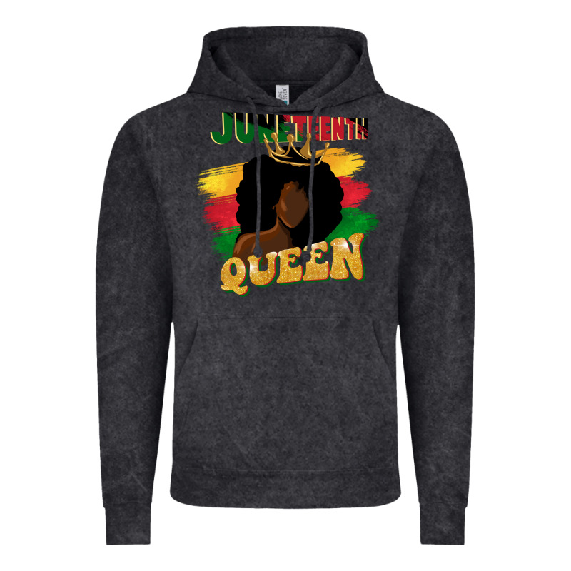 Juneteenth Queen Black Woman Afro Queen Vintage Hoodie by CowGirlArtShop | Teevron