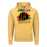 Vintage Mustard juneteenth queen black woman afro queen Vintage Hoodie - CowGirlArtShop