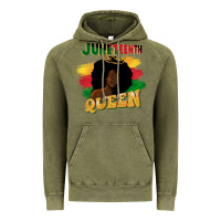 Vintage Olive juneteenth queen black woman afro queen Vintage Hoodie - CowGirlArtShop