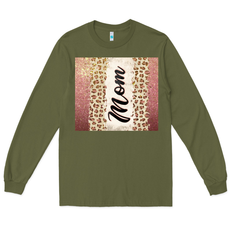 Rose Gold Mom Leopard Glitter Long Sleeve Tee by CowGirlArtShop | Teevron