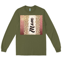 Army Green Rose gold mom leopard glitter Long Sleeve Tee - CowGirlArtShop