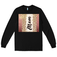 Black Rose gold mom leopard glitter Long Sleeve Tee - CowGirlArtShop