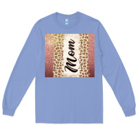 Colony Blue Rose gold mom leopard glitter Long Sleeve Tee - CowGirlArtShop