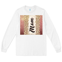 White Rose gold mom leopard glitter Long Sleeve Tee - CowGirlArtShop
