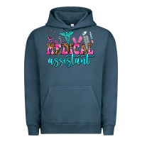 Pigment Midnight Navy medical assistant Urban Hoodie - AdoDesignShop