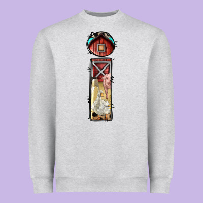 Farm Life Alphabet Lowercase Letters I Heavyweight Sweatshirt Designed By Bundleandbundleshop