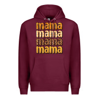 Burgundy mama fall Premium Hoodie - BundleAndBundleShop