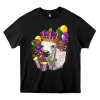 Black Mardi Gras Longhorn Calf Heavy Core Tee - LillyAllenDesigns