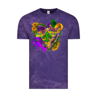 Cloud Purple Mardi Gras heart Vintage Tee - HowdyJamesFarm