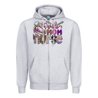 Heather Grey wife mom nurse Zipper Hoodie - SublimationCraftShop