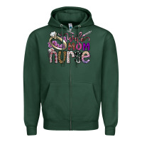 Sports Green wife mom nurse Zipper Hoodie - SublimationCraftShop