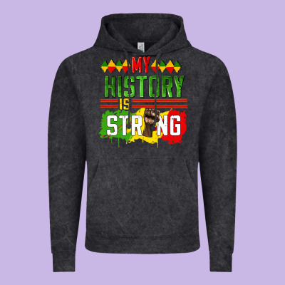My History Is Strong Vintage Hoodie Designed By Cowgirlartshop