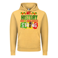 Vintage Mustard my history is strong Vintage Hoodie - CowGirlArtShop