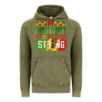 Vintage Olive my history is strong Vintage Hoodie - CowGirlArtShop