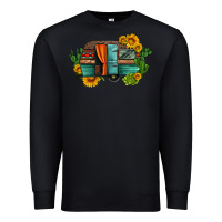 Black caravan sunflowers and cactus Premium Sweatshirt - Artiststas