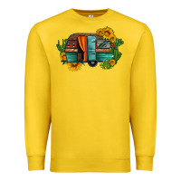 Lemon caravan sunflowers and cactus Premium Sweatshirt - Artiststas