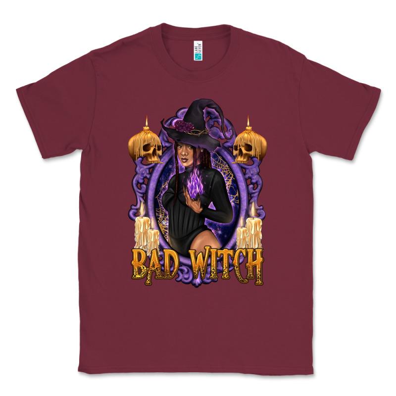 Bad Witch Black Woman Classic Tee by texasbilliewilder | Teevron