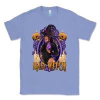 Colony Blue Bad Witch Black Woman Classic Tee - texasbilliewilder