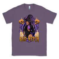 Lavender Bad Witch Black Woman Classic Tee - texasbilliewilder