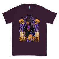 Plum Bad Witch Black Woman Classic Tee - texasbilliewilder