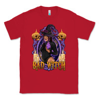 Red Bad Witch Black Woman Classic Tee - texasbilliewilder