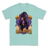 Seafoam Bad Witch Black Woman Classic Tee - texasbilliewilder