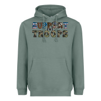 Sage armed forces day support our troops Heavyweight Hoodie - Artiststas