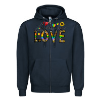 Navy love is love Zipper Hoodie - CowhideDigitalArt
