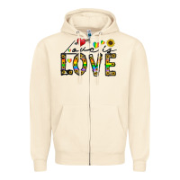 Sandshell love is love Zipper Hoodie - CowhideDigitalArt