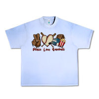 Grape Ice Peace love Baseball Urban Heavy Tee - HowdyJamesFarm